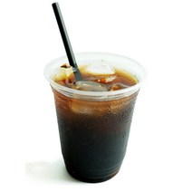 워너비커피 테이크아웃 아이스컵 410 ml + 평형뚜껑 세트, 100개입, 1세트, 410ml