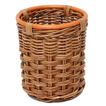 라탄샵 내츄럴 원형 바구니 F601, 혼합 색상, 1개