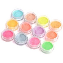 BB 야광 네일파우더 12종 세트, 1세트