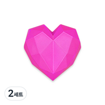 디씨네트워크 하트 차량용 방향제 매트핑크 넘버5, 2세트, 넘버5향