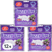 퍼지락 자일리톨 크리스탈 캔디 블랙커런트향, 40g, 12개