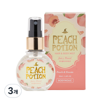 바디홀릭 쥬시플로럴 피치포션 바디미스트, 50ml, 3개