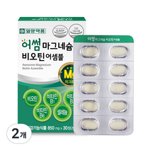 일양약품 마그네슘 비오틴 비타민B 영양제 25.5g, 2개, 30정