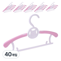 소형 큐트 옷걸이, 핑크, 40개입
