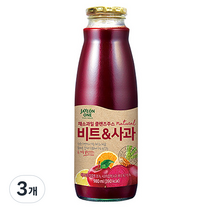 자연원 채소 과일 네츄럴 클렌즈 주스 비트 & 사과, 3개, 980ml