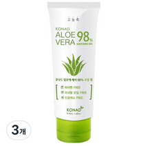 코나드 아이로제 프로브 알로에 베라 98% 수딩 젤, 100ml, 3개