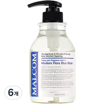 말콤 모던 플로라 블루머스크 샴푸, 520ml, 6개