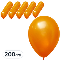 파티팡 라운드 풍선 30cm, 펄 오렌지, 200개입