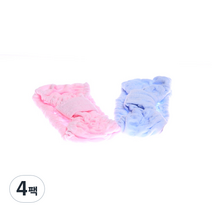 헤어밴드 주름밴드 미용재료 샤워밴드, 랜덤 발송, 4팩