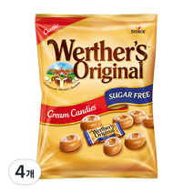 스톡 웨더스 오리지날 클래식 크림 무설탕 캔디, 70g, 4개