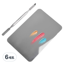 반해라 메이크업&네일 믹싱 팔레트 세트, BMT28 (실버), 6세트