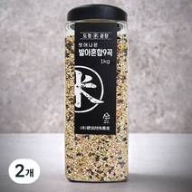 도정공장 씻어나온 발아 혼합 9곡, 1kg, 2개