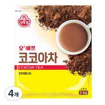 오뚜기 오쉐프 코코아차, 1kg, 4개, 1개