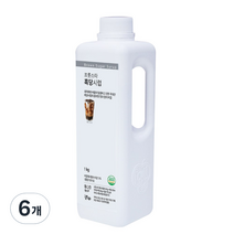 딜라잇가든 흑당 시럽, 1kg, 6개