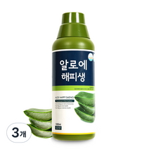 녹십초 알로에 해피생 알로에겔, 3개, 1000ml