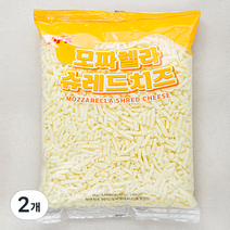 DFK 모짜렐라 슈레드 치즈, 1kg, 2개