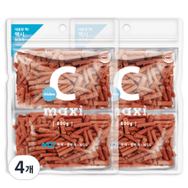 맥시 대용량 강아지간식, 치킨 져키 맛, 800g, 4개