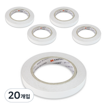 엠파이어 양면테이프 15 mm x 30 m, 화이트, 20개입