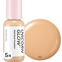 유니콘글로우 슬릭 세럼 파운데이션 45g, 266C, 5개