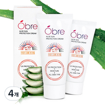 오브레 알로에 선크림 SPF50+ PA+++, 40ml, 4개
