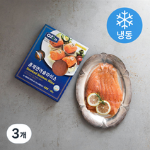 오젠 훈제 연어 슬라이스 (냉동), 180g, 3개