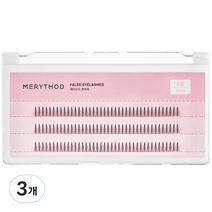 메리쏘드 쁘띠착 A형 인조 속눈썹 9mm 120p, 블랙, 3개