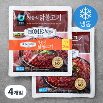 청정원 호밍스 청송식 닭불고기 (냉동), 300g, 4개입
