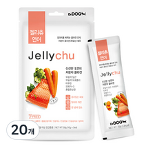 닥터독 젤리츄 반려동물 간식 파우치 10g, 연어, 20개