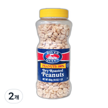 리버퀸 테디 무염 볶은땅콩, 454g(1개), 2개