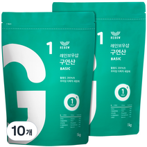 레인보우샵 구연산 베이직 세정제, 1kg, 10개