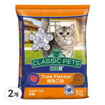 컴페니언펫츠클래식 고양이 사료 참치맛, 7kg, 2개