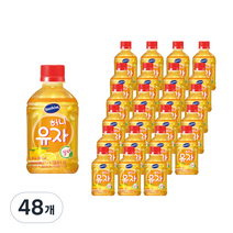해태htb 썬키스트 허니유자, 280ml, 48개