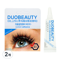 듀오뷰티 속눈썹 접착제 투명 7ml, 클리어화이트, 2개