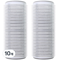 글로스앤글로우 점보 헤어롤, 그레이, 10개