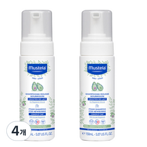 무스텔라 폼 포 뉴 본 유아샴푸, 150ml, 4개