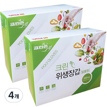 크린손 크린 위생장갑 알뜰형, 4개, 500매입