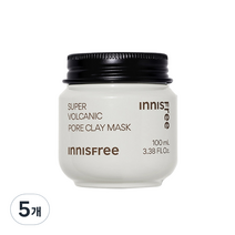이니스프리 수퍼 화산송이 모공 마스크 100ml, 1개입, 5개
