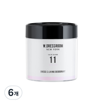 더블유드레스룸 디퓨저탈취제 NO 11 화이트솝, 110g, 6개