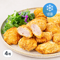 탐스푸드 제주흑돼지 미니돈가스 (냉동), 350g, 4개