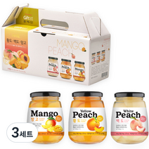조이웰 황도 345g + 망고 345g + 백도 345g 세트, 3세트