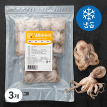 신선작 쭈꾸미 (냉동), 600g(6미), 3개
