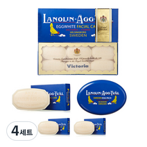 Victoria 오리지널 스웨덴 에그팩 라놀린 앤 로즈워터 50g x 7p + 15g x 2p + 케이스, 4세트
