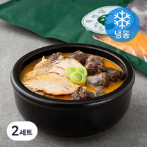 복선당 제주 돔베고기 얼큰 순대국밥 2인분 560g + 소스 15g x 2p 세트 (냉동), 2세트