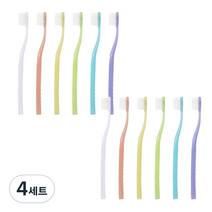 닥터스 V컷 교정용 슬림 미세모 칫솔 6종 x 2p 세트, 4세트, 12개