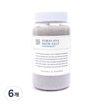 쌩스네이처 히말라야 바스솔트 페퍼민트향, 1200g, 6개