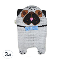 휴고프로쉬 보온물주머니 핫팩 에코 불독 0.8L, 3개