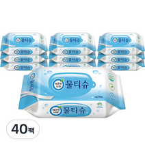 깨끗한나라 페퍼민트 물티슈 리필형, 70매, 40팩