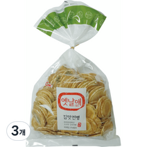 청우 옛날애 김맛 전병, 250g, 3개