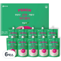 맑은내일 곤약 워터젤리 복숭아, 1300g, 6박스