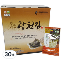광천김 웰빙 재래맛김 식탁용, 15g, 30개